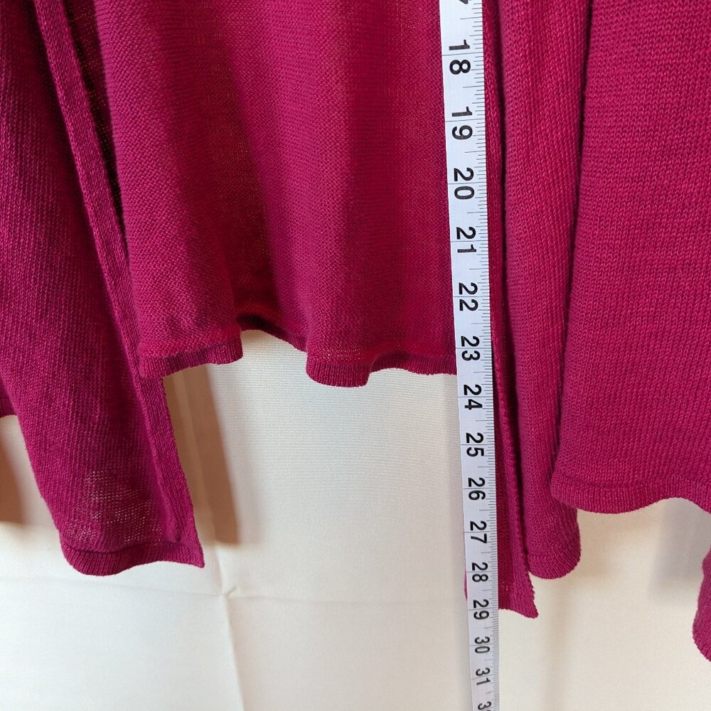 Eileen Fisher Linen Open Front Drape Cardigan - Picture 5 of 5